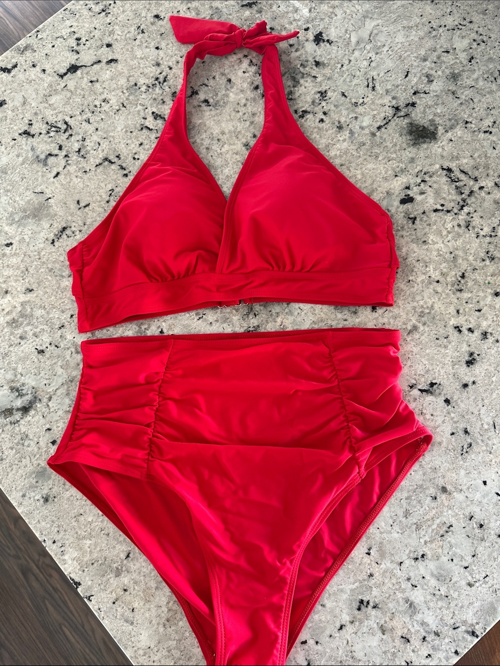 Tempt Me Red bikini XL NWOT high rise women